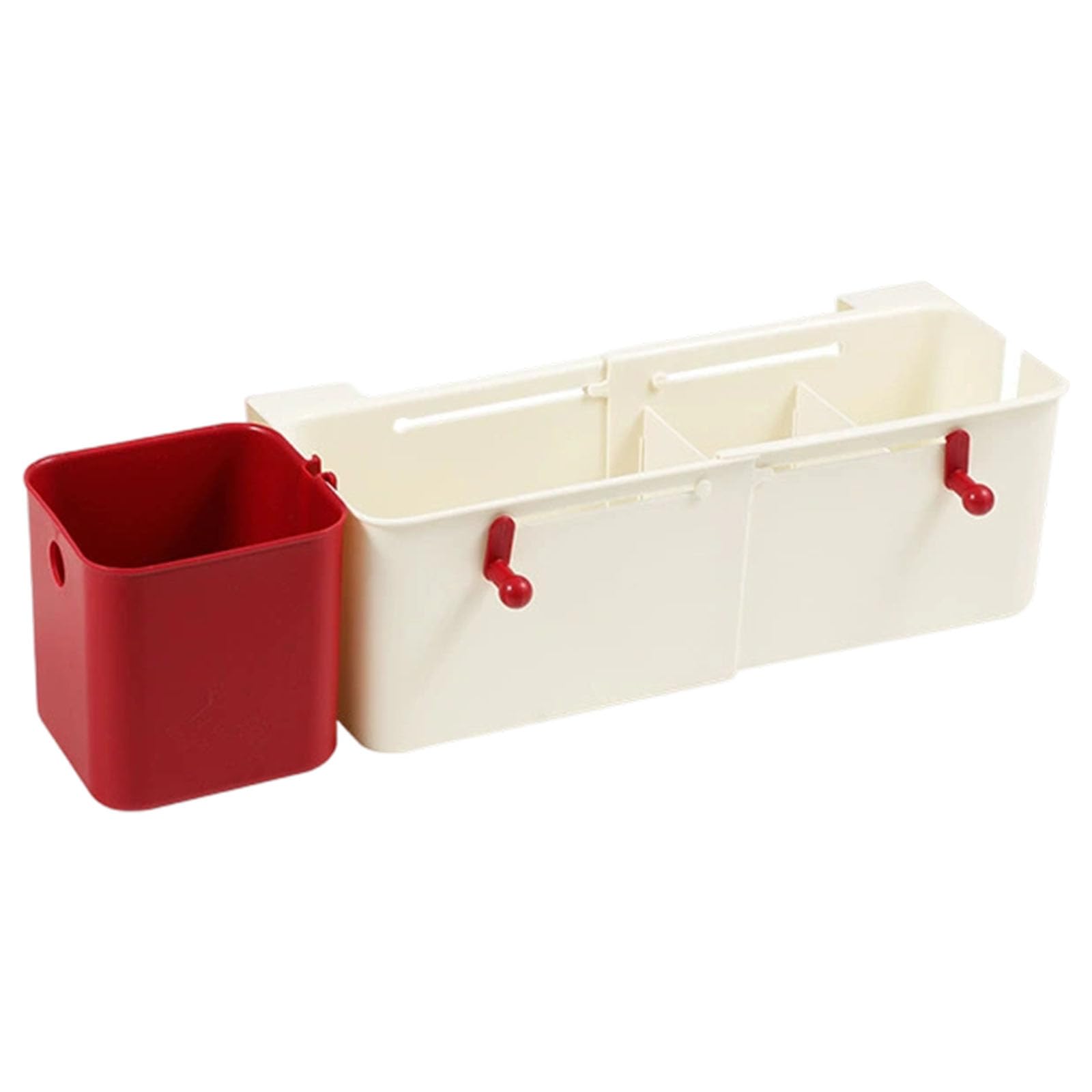 Msioytog Bedsides Hanging Basket Mess Release Organizers Adjustable Width Design Bedsides Organizers with Baskets Multipurpose Hanging Basket
