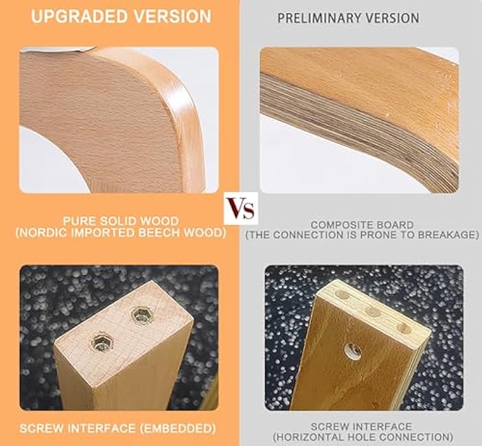 Beech Wood Headstand Yoga Chair Inverted Bench for Inversions and Relaxation,Correct Posture, Build Strength and Flexibility,Fat Burning and Balance Training