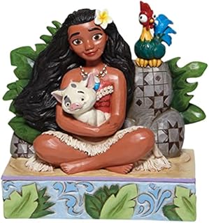 Jim Shore Disney Traditions Moana with PUA & HEI HEI Figurine 5.25" H