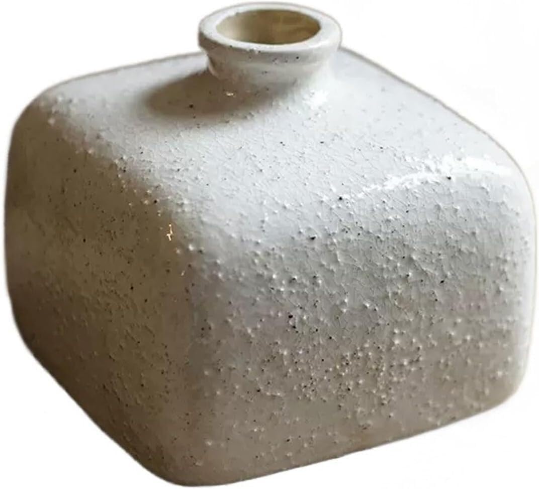 Vase en céramique brute fait à la main pour décoration de table haut de gamme