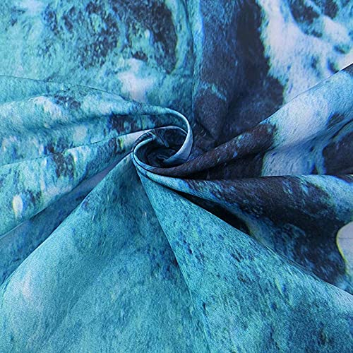 Riyidecor Ocean Tapestry 51X59Inch Cute Calm Wave Sea Cool Blue Nature Simple Aesthetic Art Wall Hanging Bedding Wall Art Decor Bathroom Fabric Home Dorm Living Room #TOP4