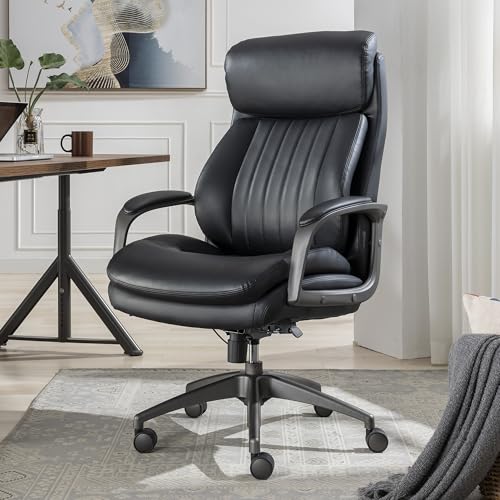 La-Z-Boy High-Back Ergonomic Office Chair, AIR Lumbar Support Leather, photo 2 of 4