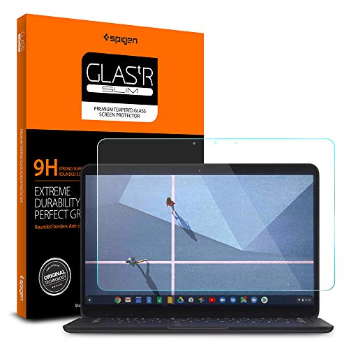 Spigen Tempered Glass Screen Protector [GlasTR Slim] Designed for Google Pixelbook Go (13.3inch) [9H Hardness]
