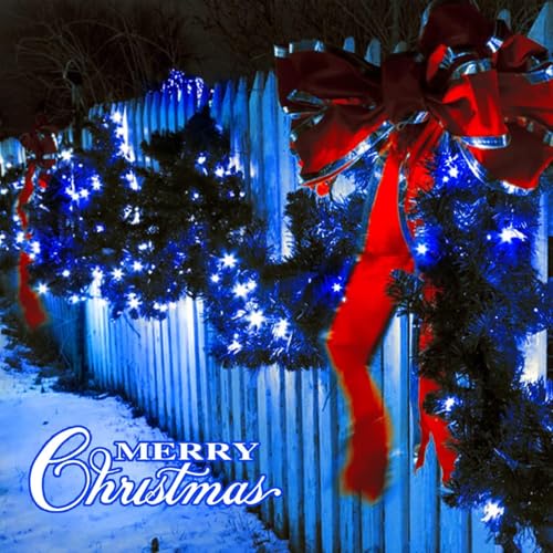 Image of LED String Lights 15 Meter Fairy Lights with Full View Light 42 LED Bulb Waterproof & Flexible Copper LED Serial String Lights (Blue, Pack of 2)