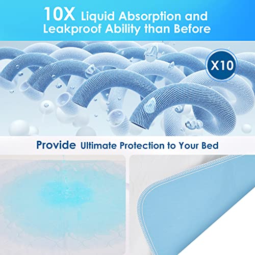 Sevoli Washable Underpads, 18X24 Inch (4 Packs) Reusable Incontinence Bed Pads, Heavy Absorbency Waterproof Bed Pads, Great For Kids, Adults, The Elderly And Pets #TOP2