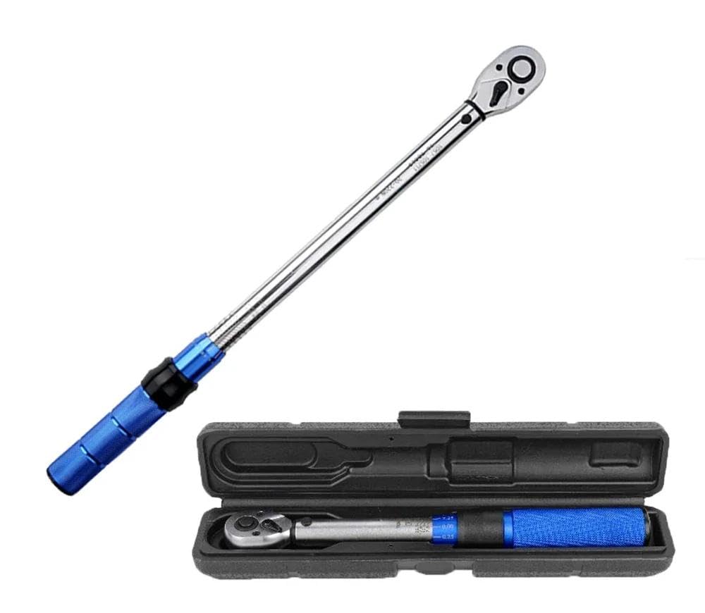 EWsdsfs 10-60N.m Torque Wrench 3/8 Inch Square Drive Torques Key ±3% High Precision Professional Bicycle Automotive Tool