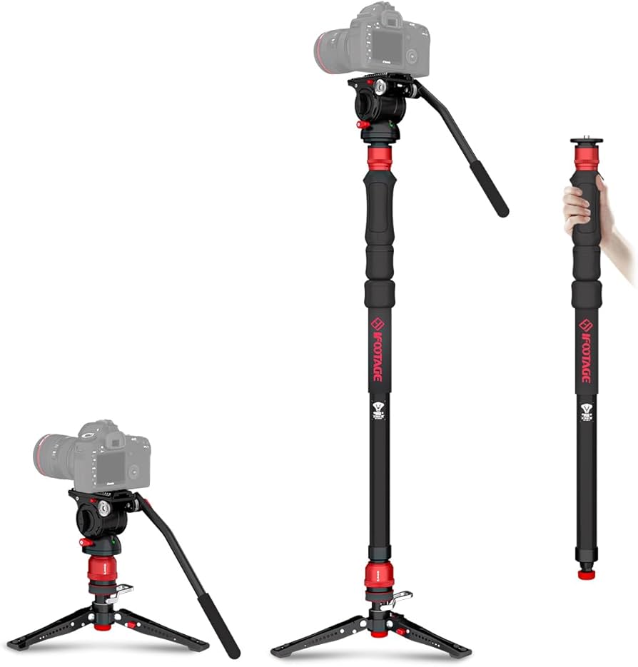 Amazon.com : IFOOTAGE Cobra 3 Strike Monopod with Feet,Portable