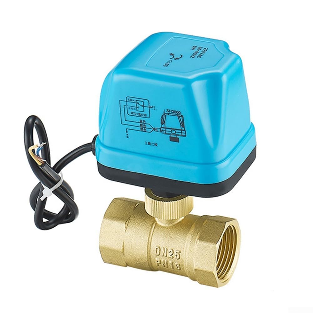 Robinet à boisseau sphérique électrique en laiton DN15 vanne haut de gamme 220V