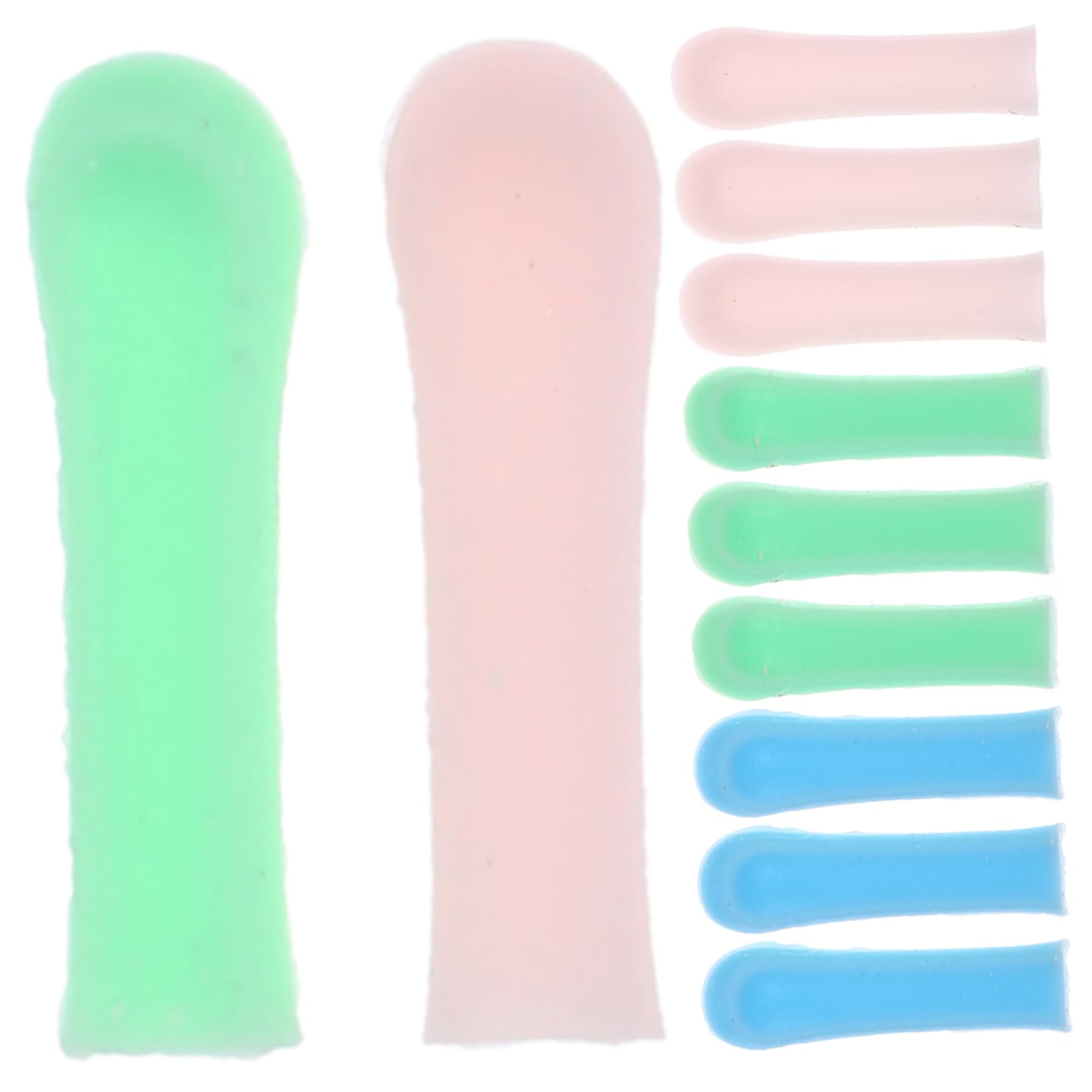 SEWOART 15pcs Earwax Removal Covers Silicone Spoon Covers for Ear Cleaning Comfortable and Reusable for Safe Ear Care