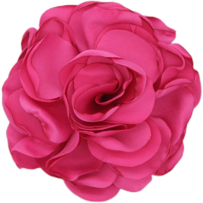 Image of Rose Brooch and Pin for Women Elegant Delicate Flower Pin Shawl Clip Duck Beak Clip for Women's Dress Banquet Party Jewelry Gift