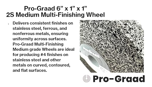 Image of Multi-Finishing Wheel 6 inch x 1 inch x 1 inch, 2S Medium, 13171