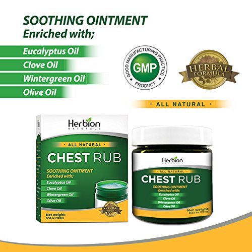 Herbion Naturals Chest Rub, Natural Soothing Ointment, Relieves Chest Congestion, Reduces Muscle Aches - Image 5
