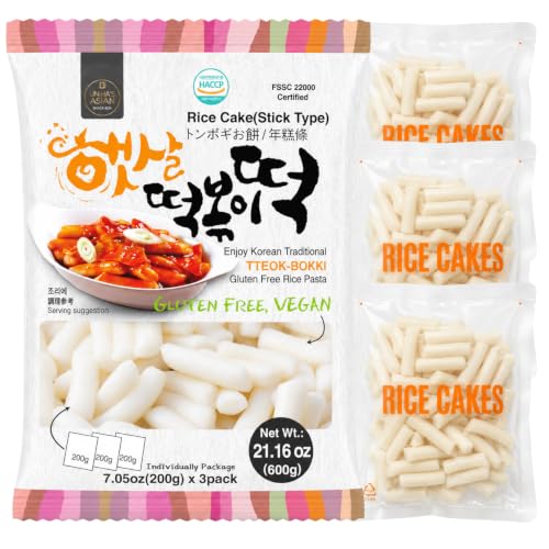 Unha's Korean Tteokbokki Garaetteok Rice Cake Sticks, 21.16 oz 1 Pack