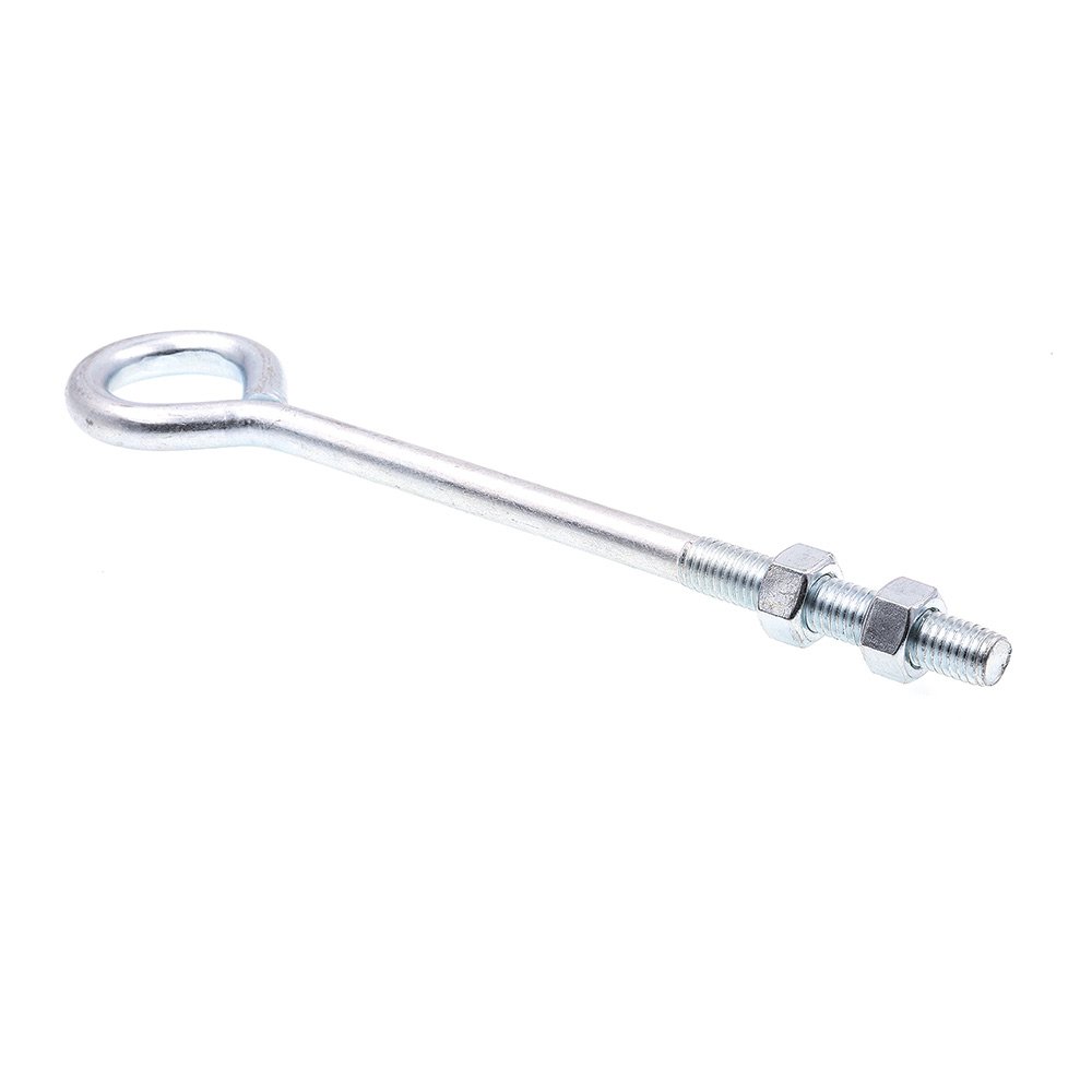 Prime-Line 9067010 Eye Bolts With Nuts, 1/2 In.-13 X 10 In., Zinc Plated Steel (10 Pack)