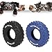 2Pcs Blue Black Rubber Tire Dog Chew Toy Dog Extra Long Interactive Play Tire Form Rubber Pet Chew Toy for Medium Large Dogs