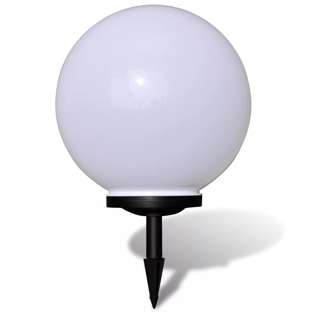 vidaXL Wegeleuchte LED 40cm mit Erdspieß Solarkugel Garten Kugelleuchte Solarleuchte Gartenleuchte Solar Gartenlampe Kugellampe Wegbeleuchtung