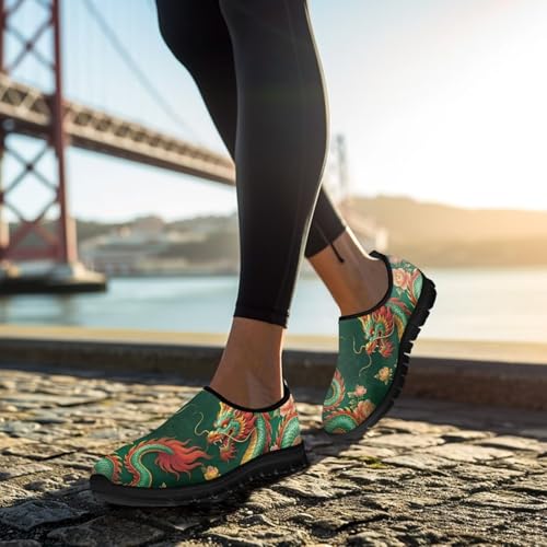 Image of Womens Slip On Walking Shoes Non Slip Loafer Breathable Holiday Travel Shoe Lightweight Casual Low Top Sneakers SizeUS 5.5-11.5