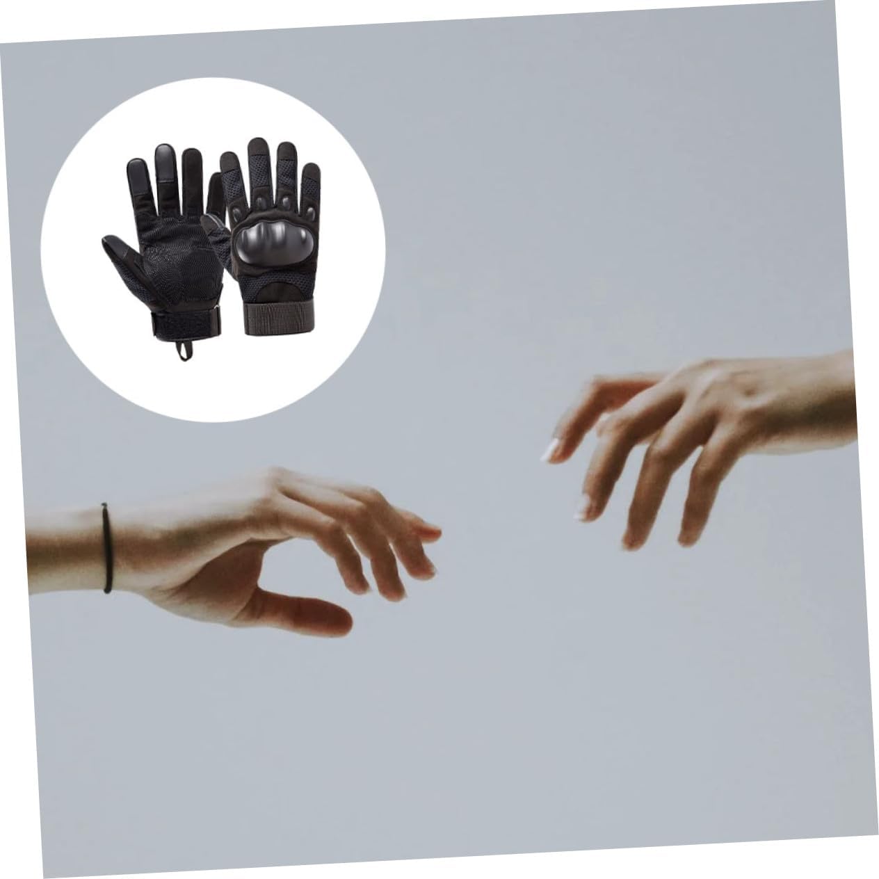 Mikinona Windproof Full Finger Shell Gloves for Men Outdoor Riding Hiking Anti-Skid Touchscreen Soft Shell Winter Gloves