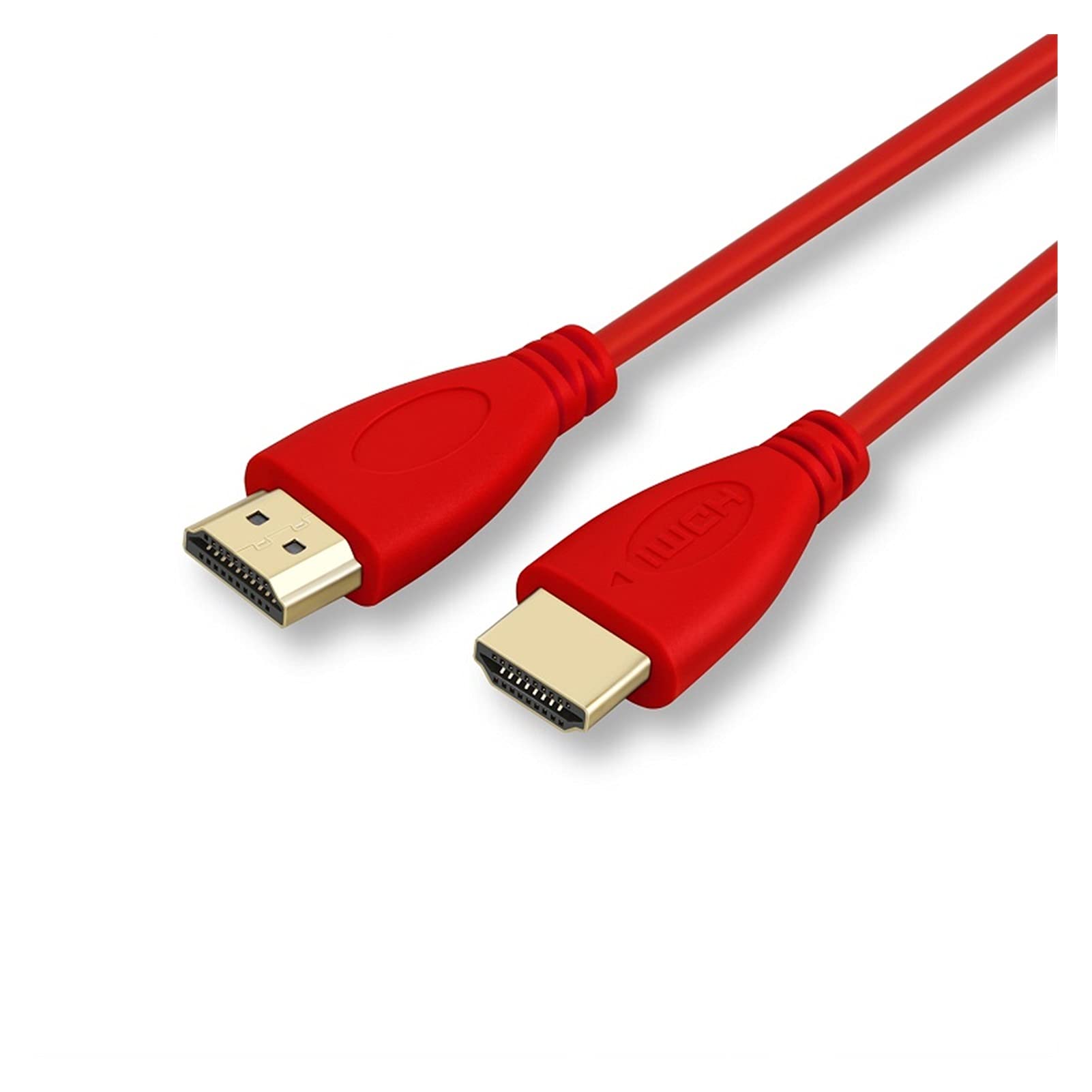 Worship HDMI.Kabel 10 sztuk/partia 2.0 1.4 Obsługa 4K*2K 60 HZ 1080P 3D pozłacane kabel wysokiej prędkości HD TV XBOX PS3 komputer (Color : Red, Length : 2m)