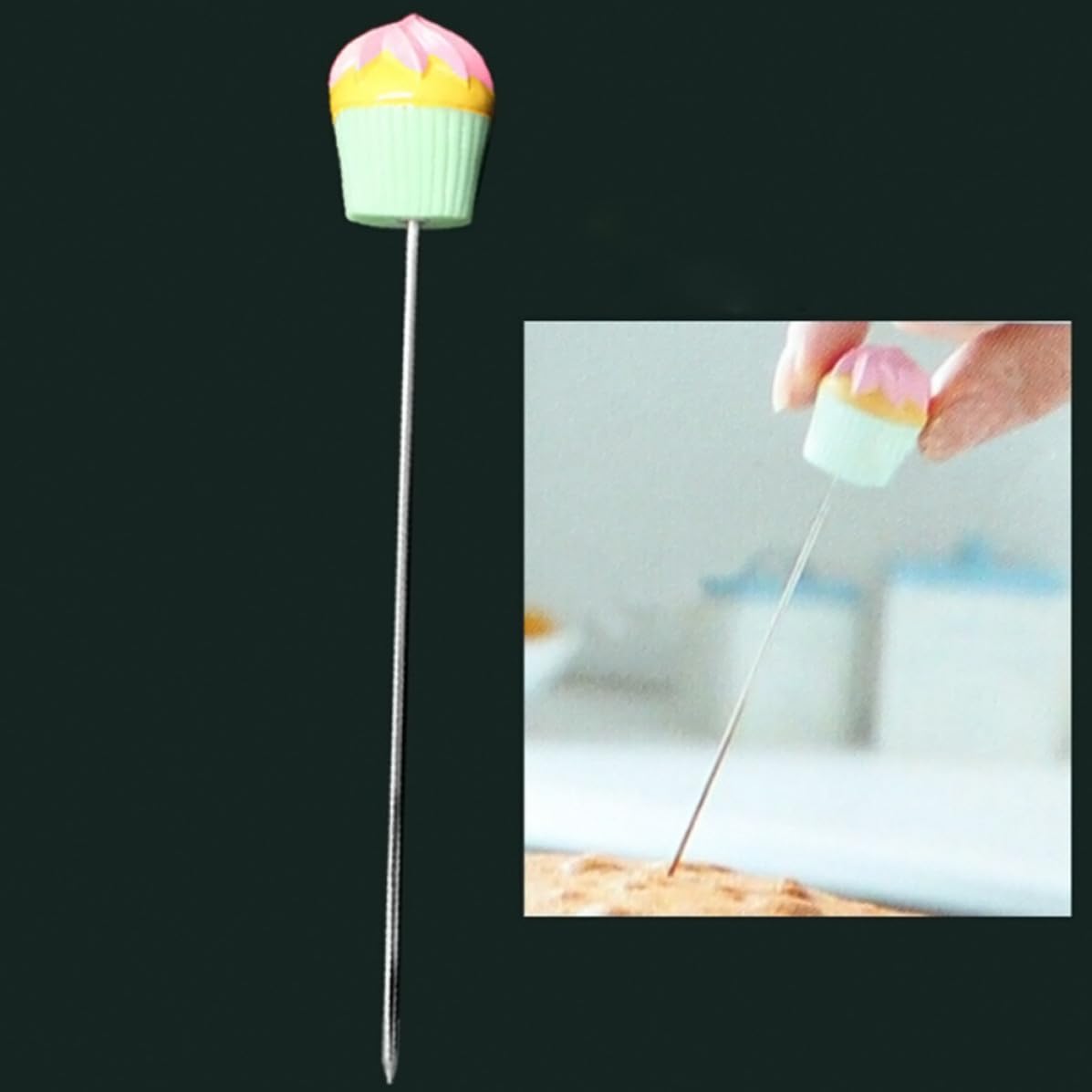 Stainless Steel Needle for Baking Tool Green