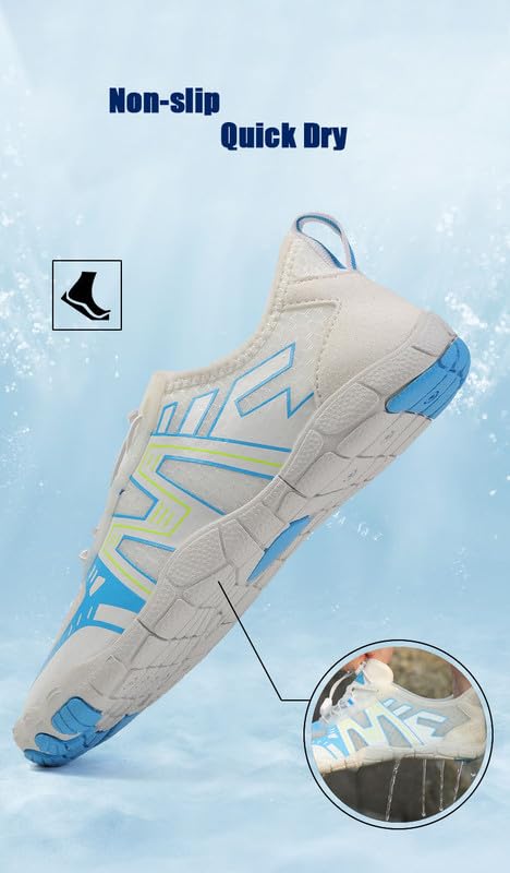 Water Shoes for Women Men Hike Footwear Barefoot Toe Shoes, Couple's Quick Dry Swim Shoes, Breathable Comfortable Beach Shoes, Wading Shoes, Outdoor Sneakers Surf Road Walk Cycling2