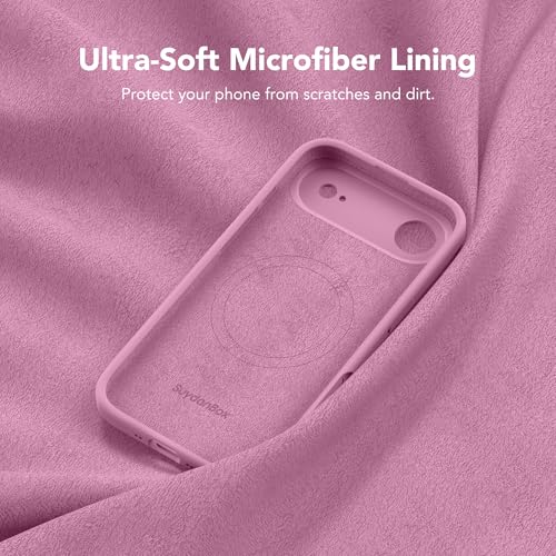 Image of Magnetic for iPhone Air Case, Compatible with MagSafe, [Full Camera Protection][Screen Protector] Silicone Shockproof Protective Phone Case for iPhone 17 Air 6.5 inch, Blackcurrant
