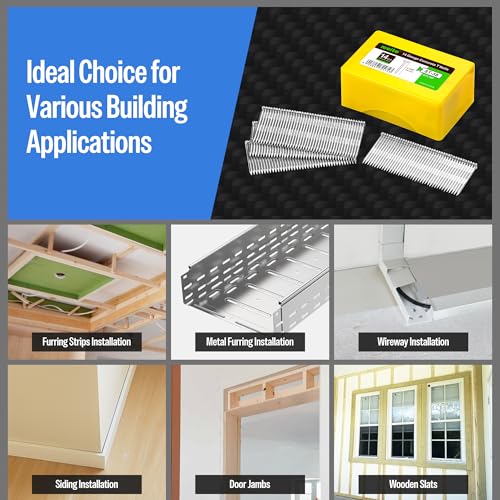 meite 14 Gauge Concrete T Nails for Pneumatic Concrete Nailer Gun - 1-1/4" Length Galvanized Finish Nails (400 PCS/Box) - Image 7