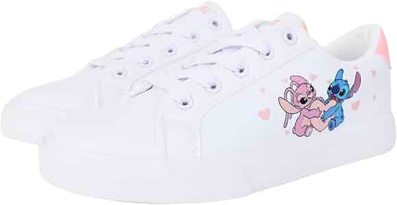 【2plan】Stitch cent shoes Disney Girls' Stitch Athletic Shoe, Black, Size 2 | Meijer