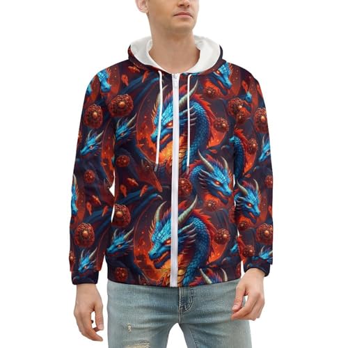 Chaqueta con capucha para hombre de manga larga miniatura 2