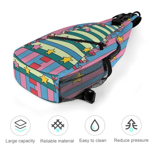 Bolso tipo bandolera con forma de árbol de Navidad miniatura 5