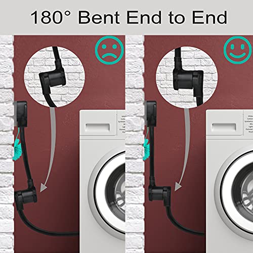Circlecord Dryer Adapter 4 Prong To 3 Prong, 4P Newer Dryer To 3P Older House, Dryer Convert Cord Nema 10-30P Plug To 14-30R Receptacle, 220V 30 Amp 10 Awg Stw 1.5Ft With Safety Ground Wire #TOP4