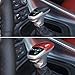 for Challenger Gear Shift Knob Cover Trim Accessories for Dodge Challenger Charger 2015 up (Red/Black Grain)