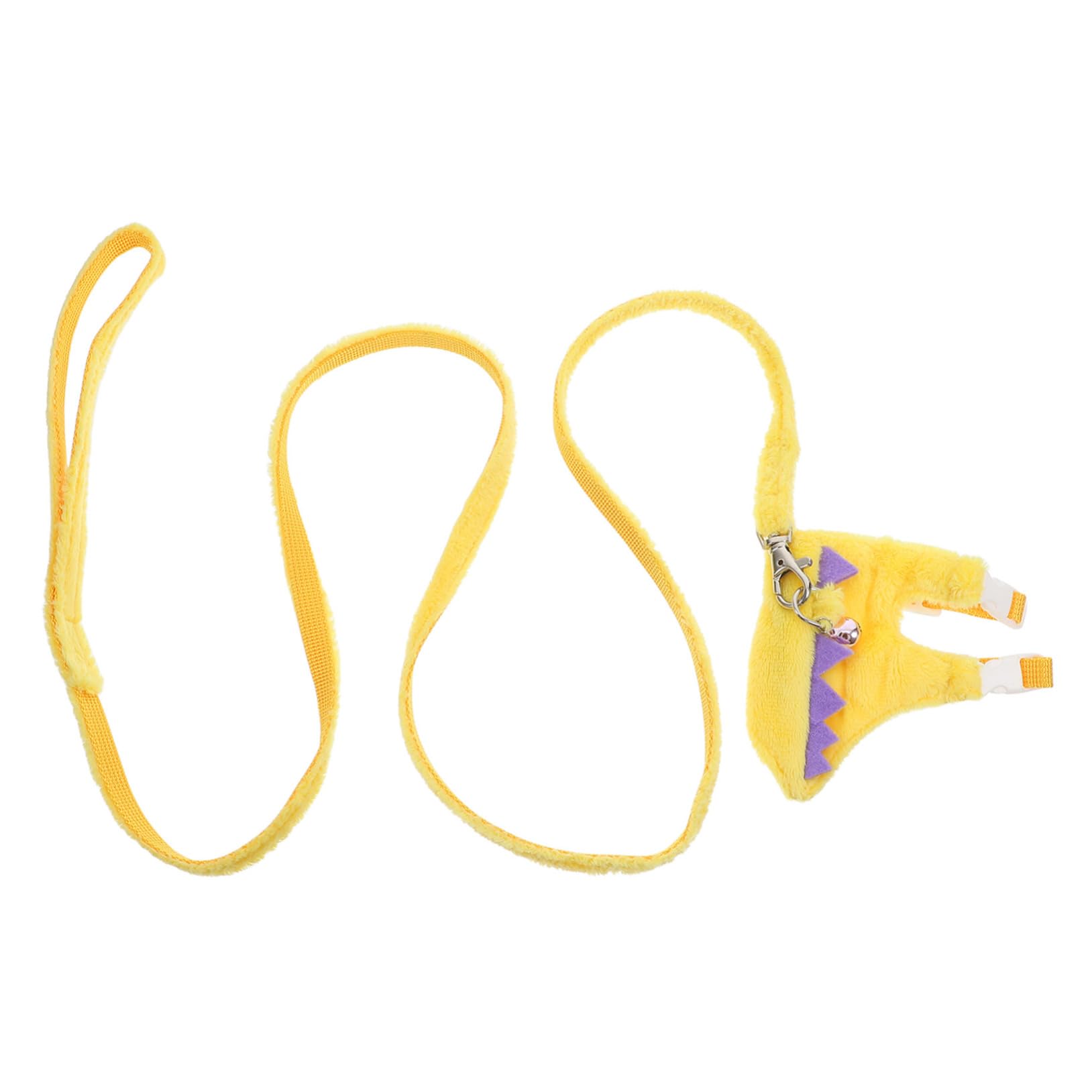 Yardwe Fashionable Vest Leash for Pet Small Animal Walking Traction Rope Dinosaur Design Comfortable for Rabbit Squirrel Hamster