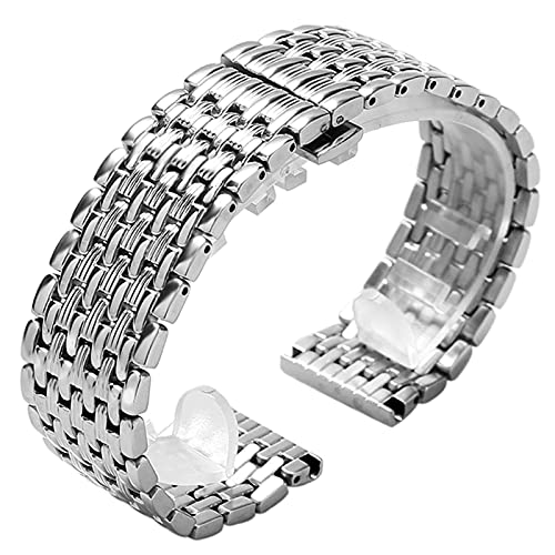 Bracelet montre acier inoxydable argenté pour homme au bureau ou en soirée