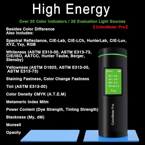 Colorimètre portable ColorMeter Max avec structure optique D/8 SCI pour mesure de couleur précise