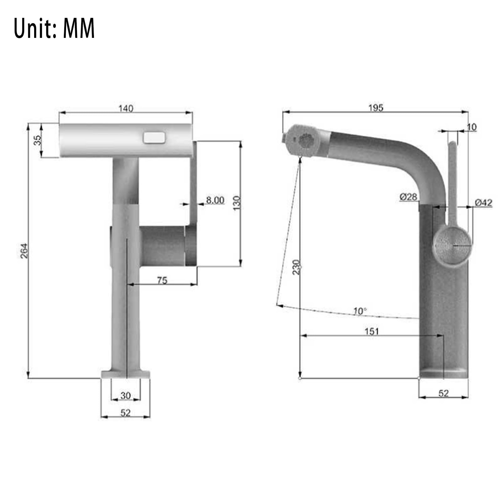 Grifo de baño con rociador desplegable,Grifo de Lavabo de baño de Oro Cepillado con Pantalla de Temperatura LED,Grifos de Lavabo de baño de una Sola manija en Cascada