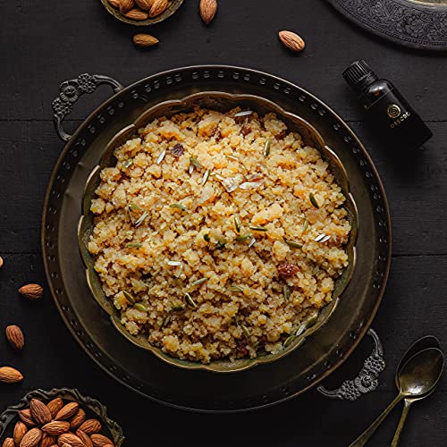 Image of Ossoro Almond Essence - 30ml Glass Bottle Real Flavoured Vegetarian Almond Essence for Baking, No Preservatives, No Artificial Colors