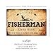Funny Fishing Metal Tin Sign-A Lucky Fisherman Lives Here With The Catch Of His Life-Vintage Wall Art Home Decor for Bar Pub Club Cafe Restaurant Kitchen Garage Outdoor Indoor 8x12 Inch