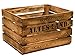 Produktbild 3er Set Massive Obstkiste Apfelkiste Weinkiste aus dem Alten Land +++ 49 x 42 x 31 cm (GEFLAMMT MIT Aufschrift ALTES Land)