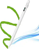 Caneta Stylus Touch Screen com 2 Ponta de caneta substituível led digital Display Recarregável USB Compatível com iPad, Tablet, Celular, Notebooks, Android e iOS