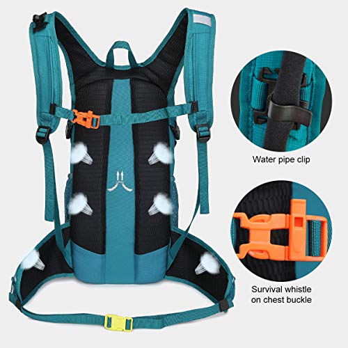 NEVO RHINO 10L Hydration backpack has Large Compartments and 3L BPA Free Bladder, Men,Women & Kids, Water backpack for hiking, Hiking Backpack with Water Bladder for Cycling/Running - Thumbnail 7
