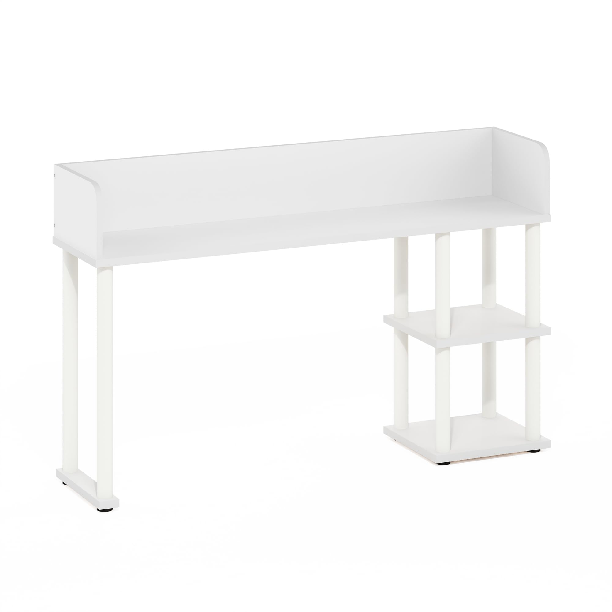 Furinno CLASSIC Mensola da Scrivania, Alzata da Scrivania a 3 Ripiani, Mensola Libreria, Organizer da Scrivania, per Forniture per Ufficio, Accessori da Scrivania per Ufficio, Bianco