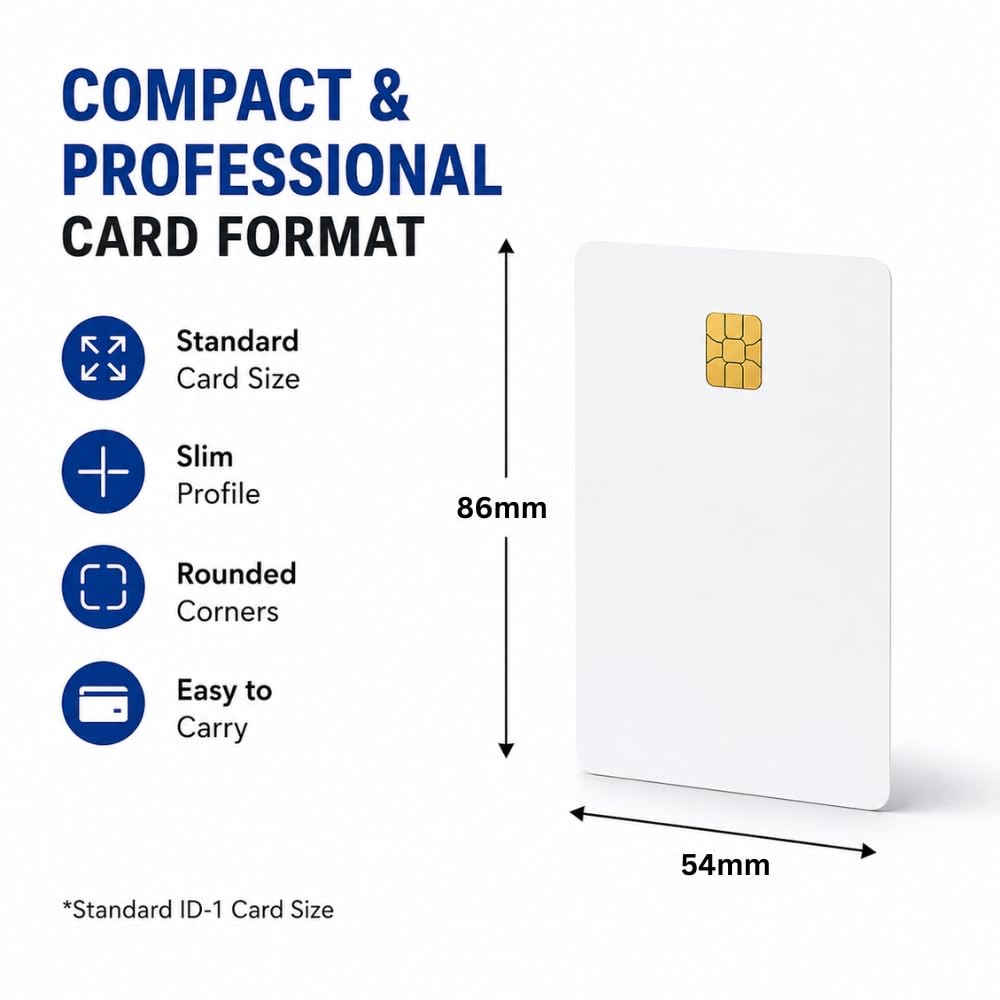 PVC Chip Cards for Inkjet Printers - Pack of 50 -6