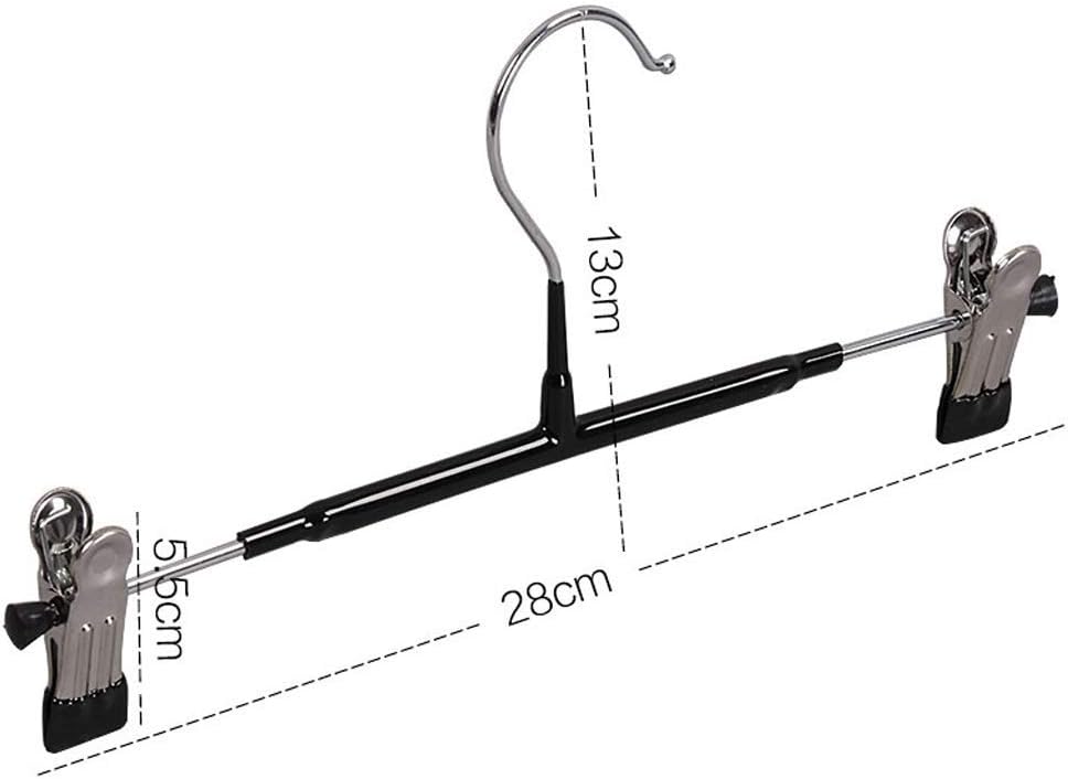 Drying Rack Hanger Multi-Function Household Pants Hanger Storage Underwear Skirt Clip Multi-Layer Pants Hanging Shelf Iron Hanger (Color : Gold) Shelf (Black) (Black)