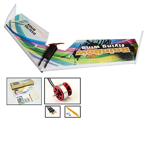Dw Hobby Upgrade 3Ch Epp Electric Micro Flying Wing Rainbow V2 Zagi Plane W/800Mm Wingspan Delta Wing Tail-Pusher Flying Aircraft Kit To Build For Adults (E0512) #TOP5