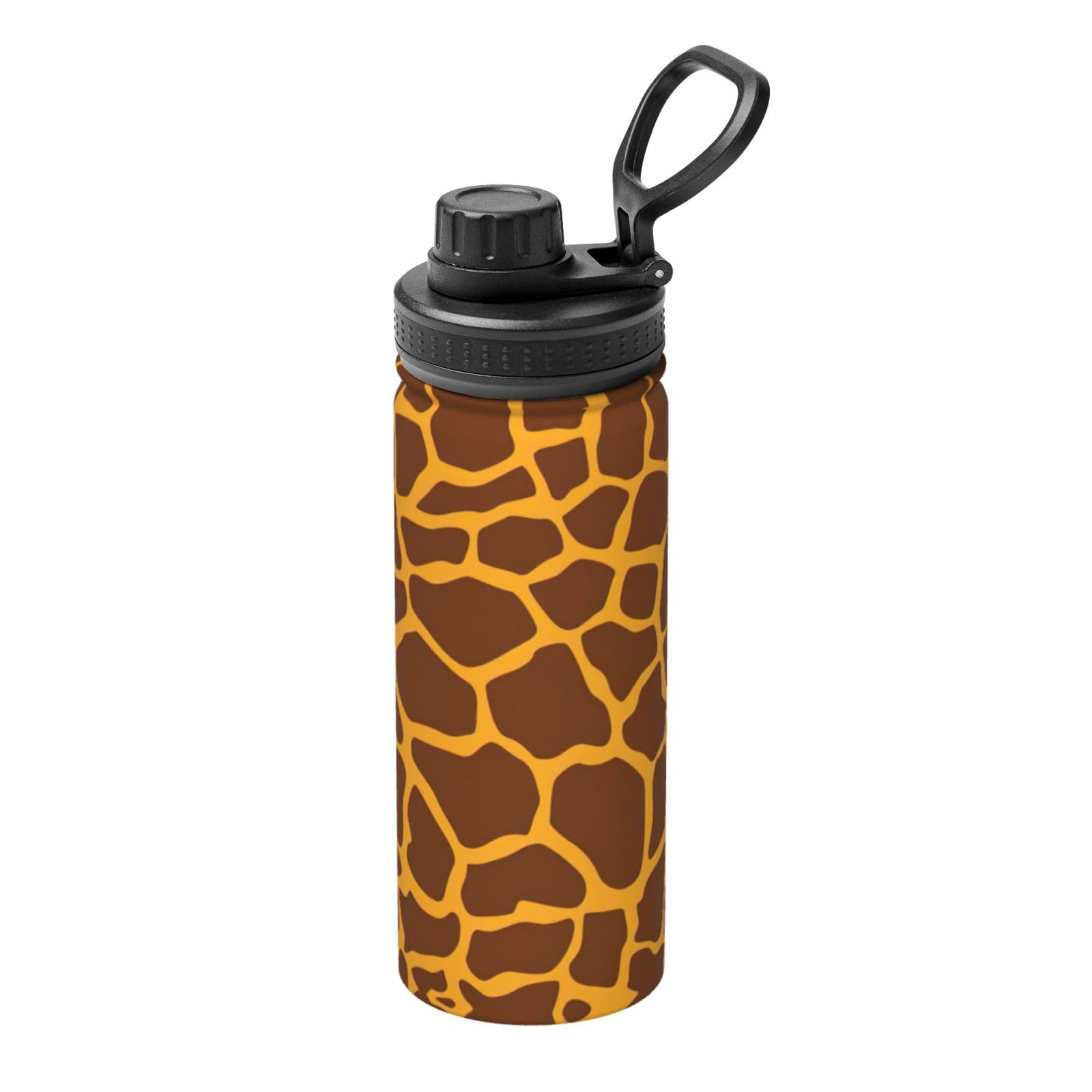 Kfjghhl Insulated Stainless Giraffe Print Steel Water Bottle For Sport Gym Travel Leak Camping Hiking Hydration