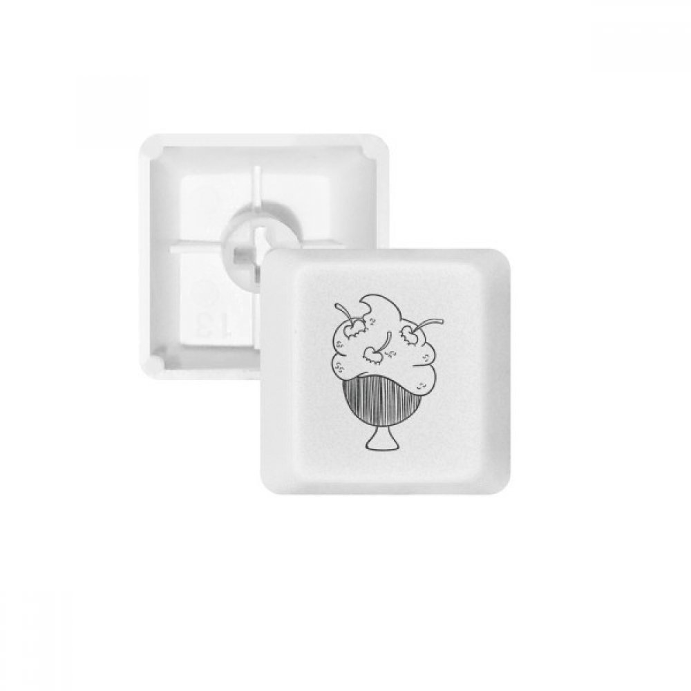 Keycaps PBT Cherry Cup Black Line profil OEM premium pour clavier mécanique blanc vierge R3