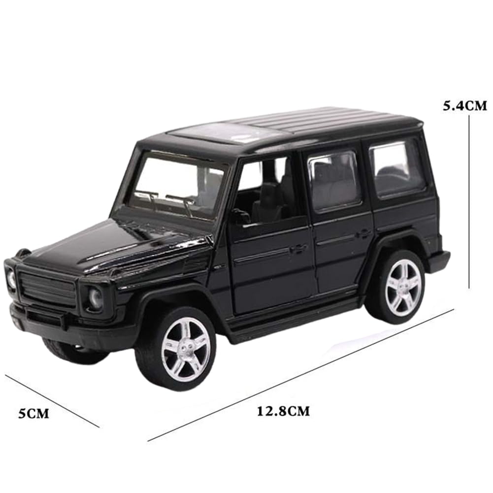 Decorazione Di Auto Giocattolo Dei Cartoni Animati Per Bambini, Mini Auto Giocattolo Fuoristrada, Modello Di Auto Apribile, Adatto a Set Di Regali e Regali Per Collezionisti (Nero)