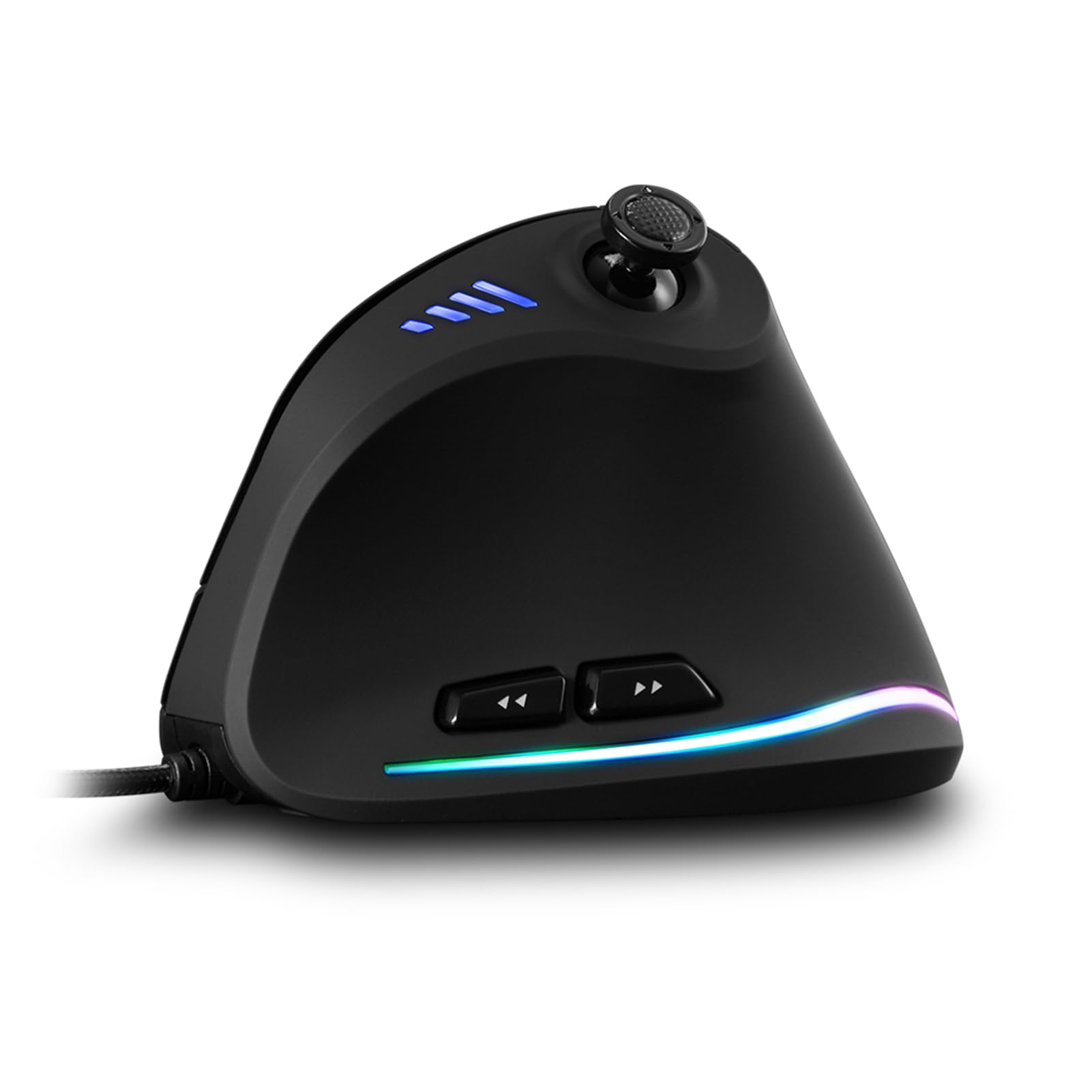 Aoresac Mouse da Gioco Verticale, 11 Pulsanti, Regolabile 10000 Dpi