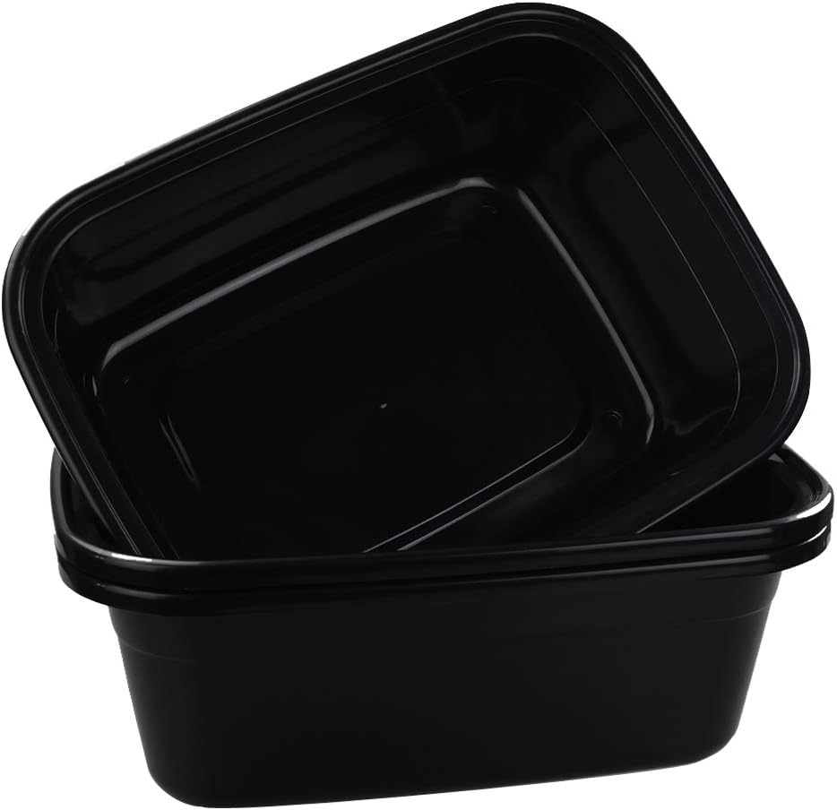 Kekow18 Quart Large Wash Basin, Plastic Dish Pan, Pack of 3